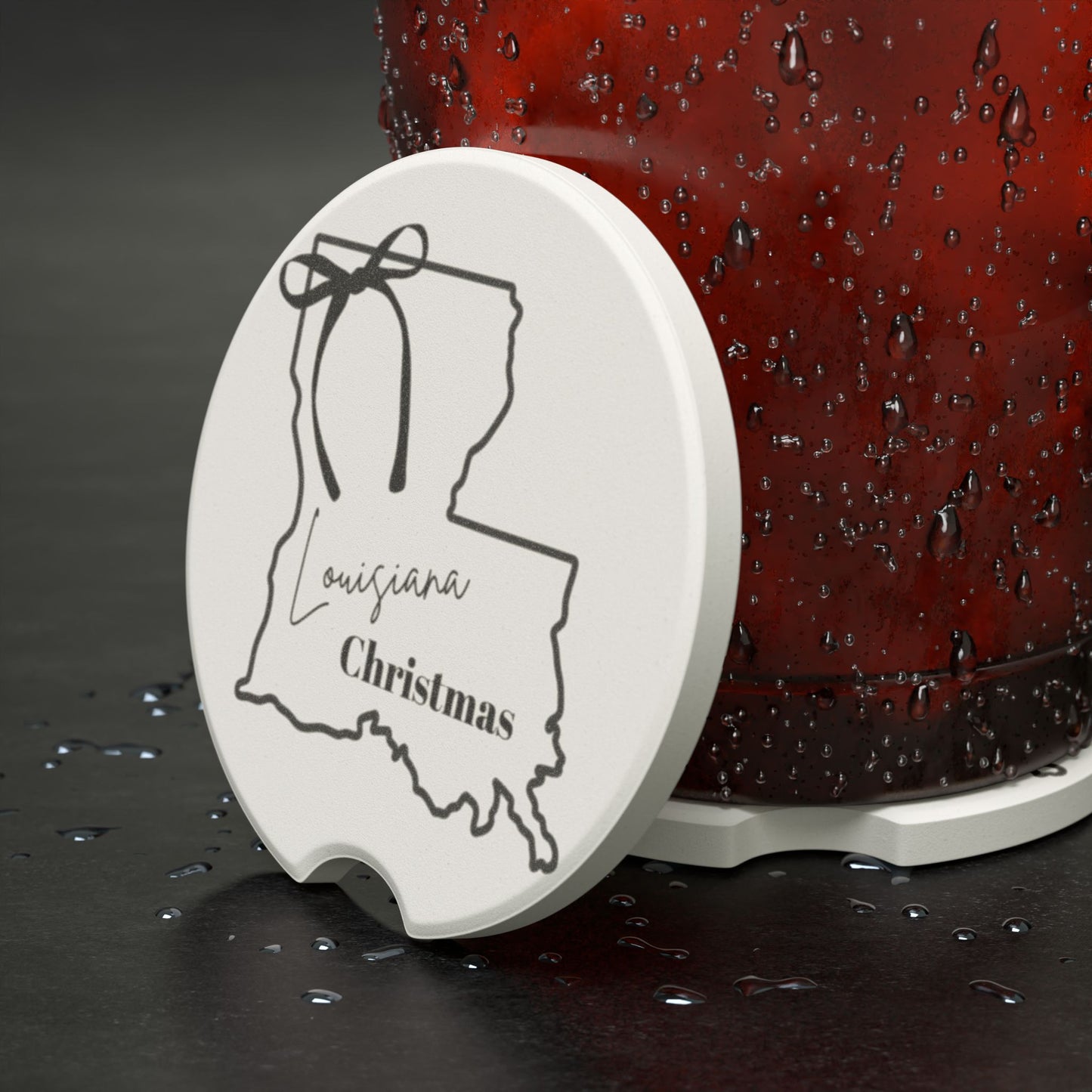 Soapstone Car Coaster (LA Christmas)