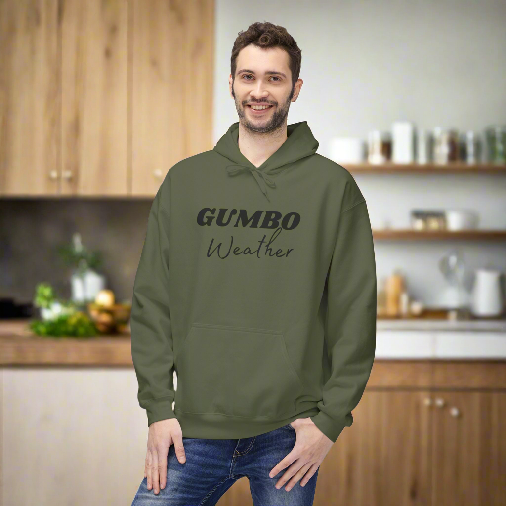 Unisex Midweight Softstyle Fleece Hoodie (Gumbo Weather)
