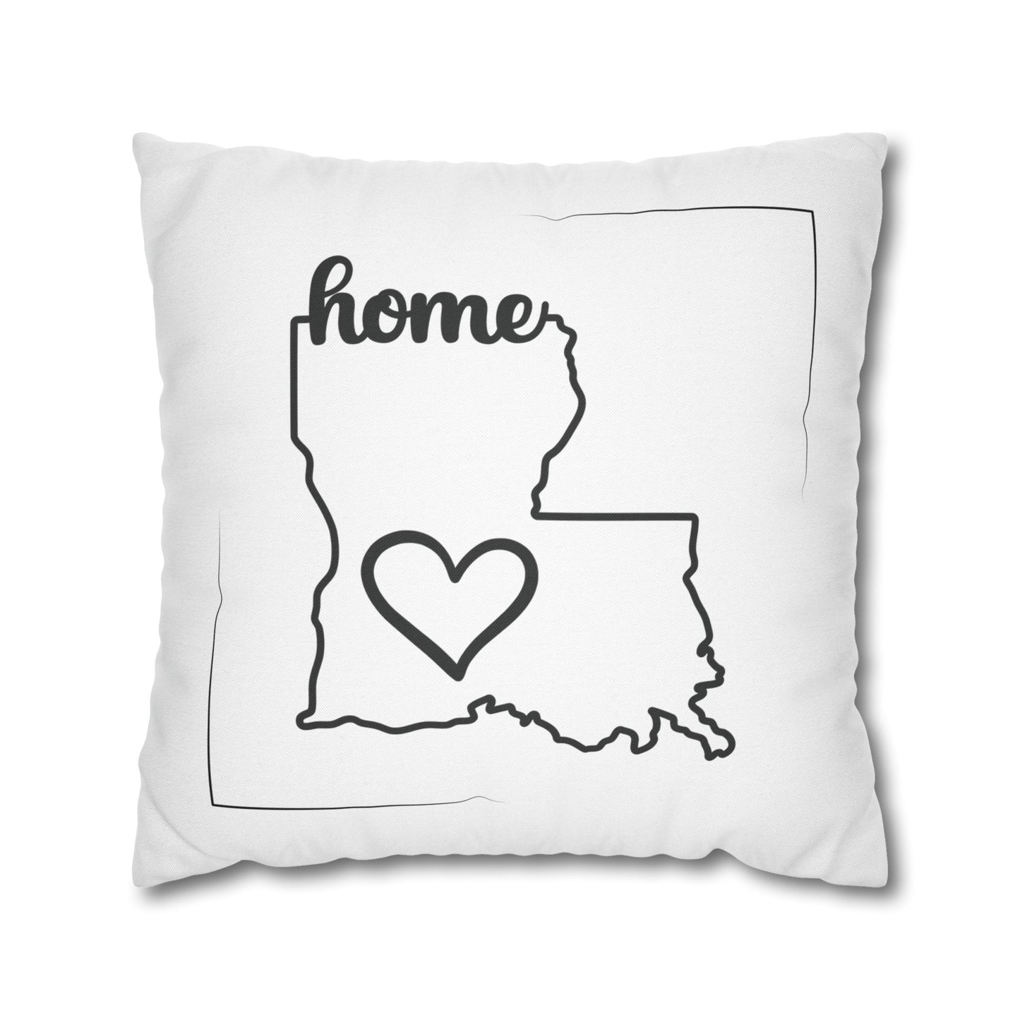 Spun Polyester Square Pillowcase