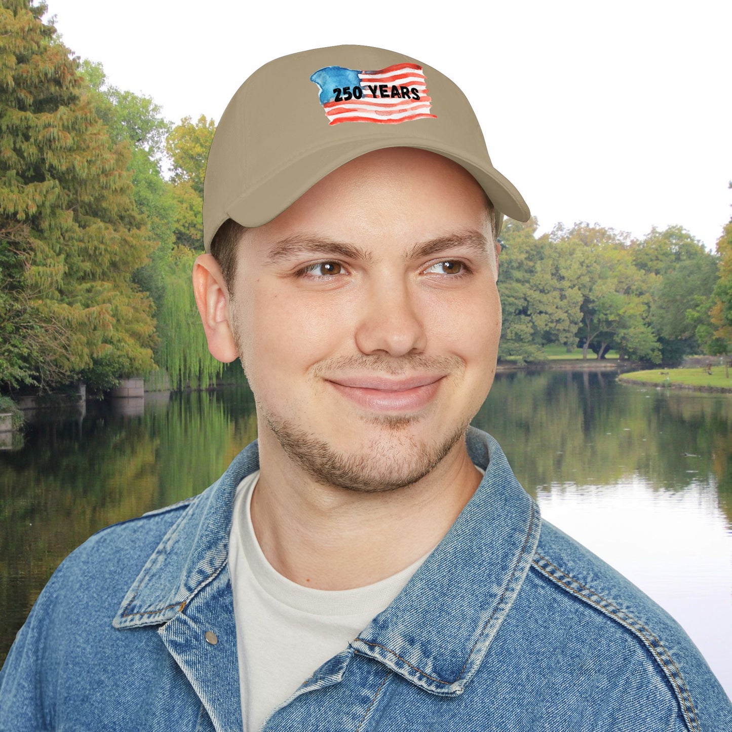 Patriotic BBQ Baseball Cap — Low Profile American Flag Hat for Events & 4th of July