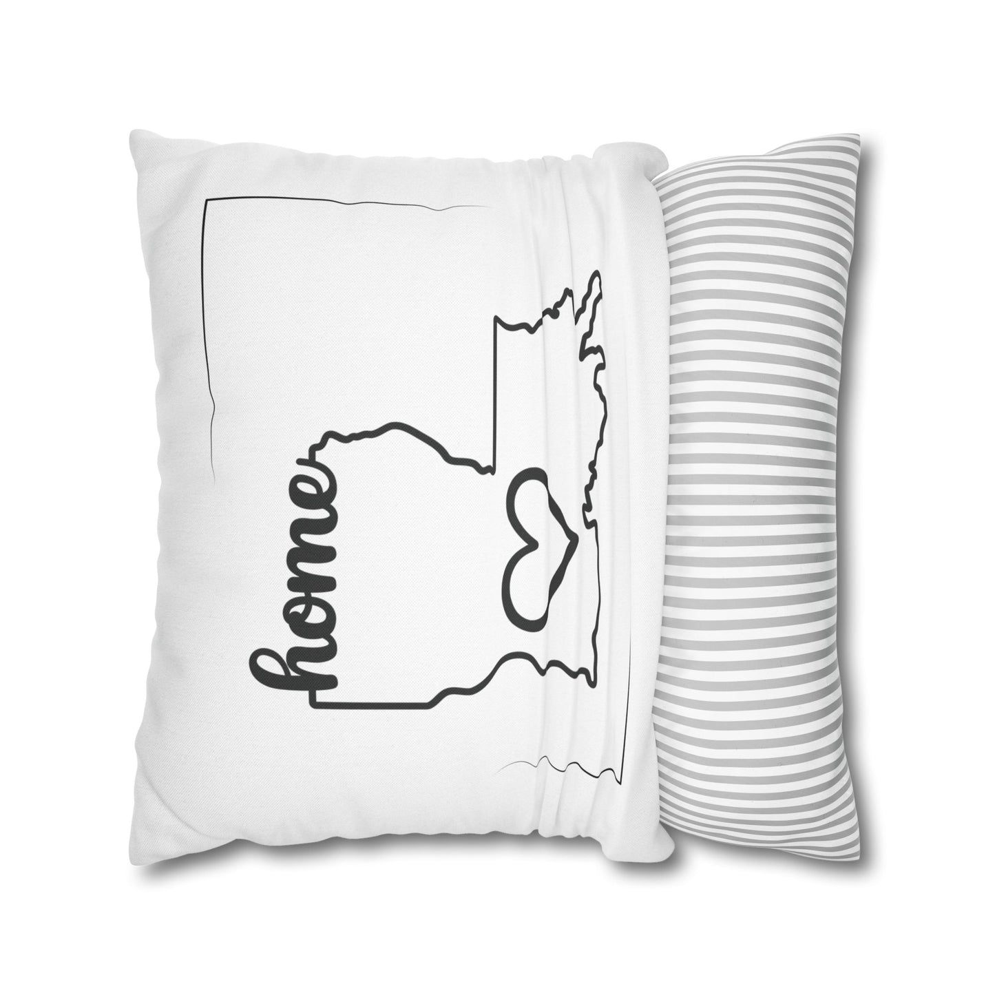 Spun Polyester Square Pillowcase