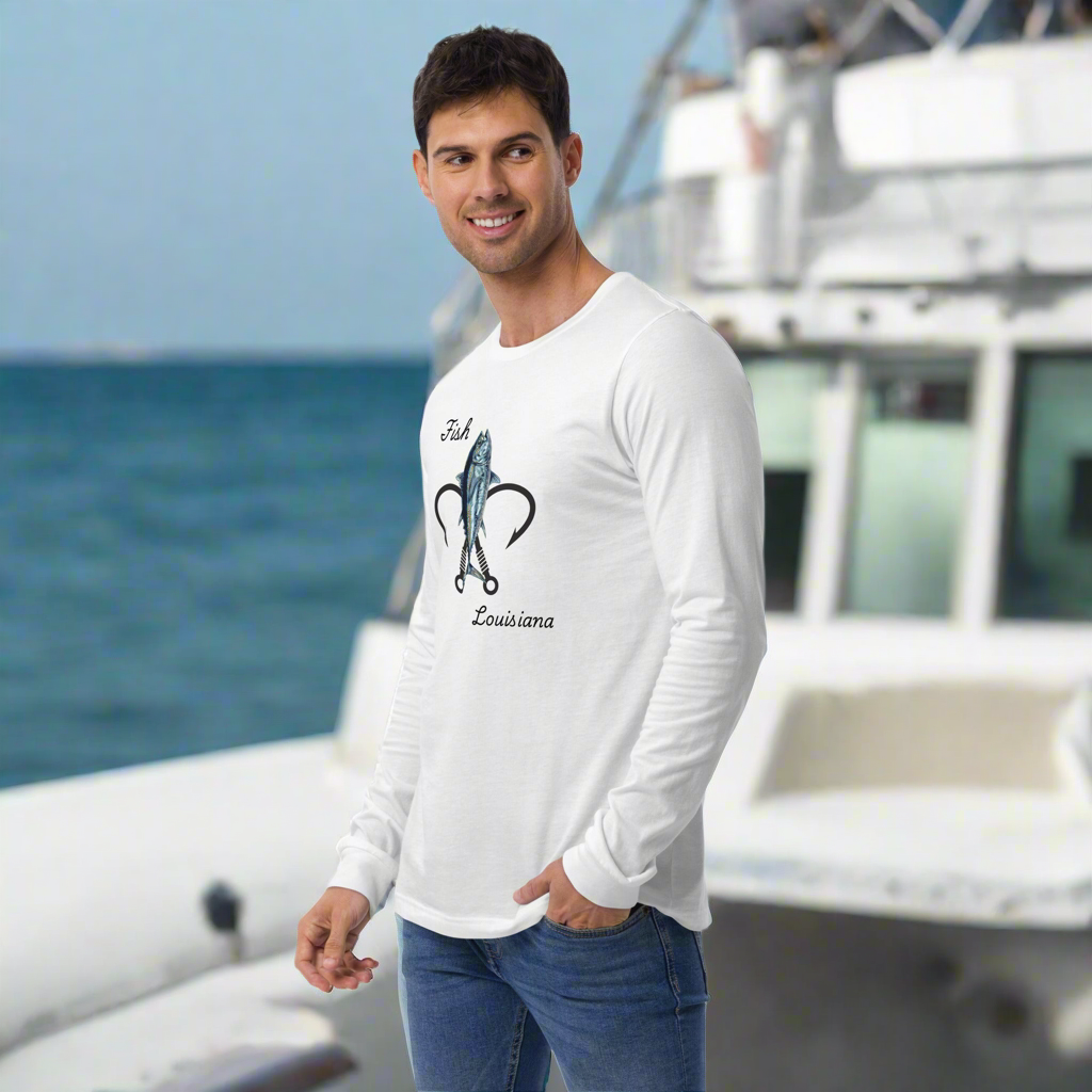 Unisex Long Sleeve Tee(Fish LA)