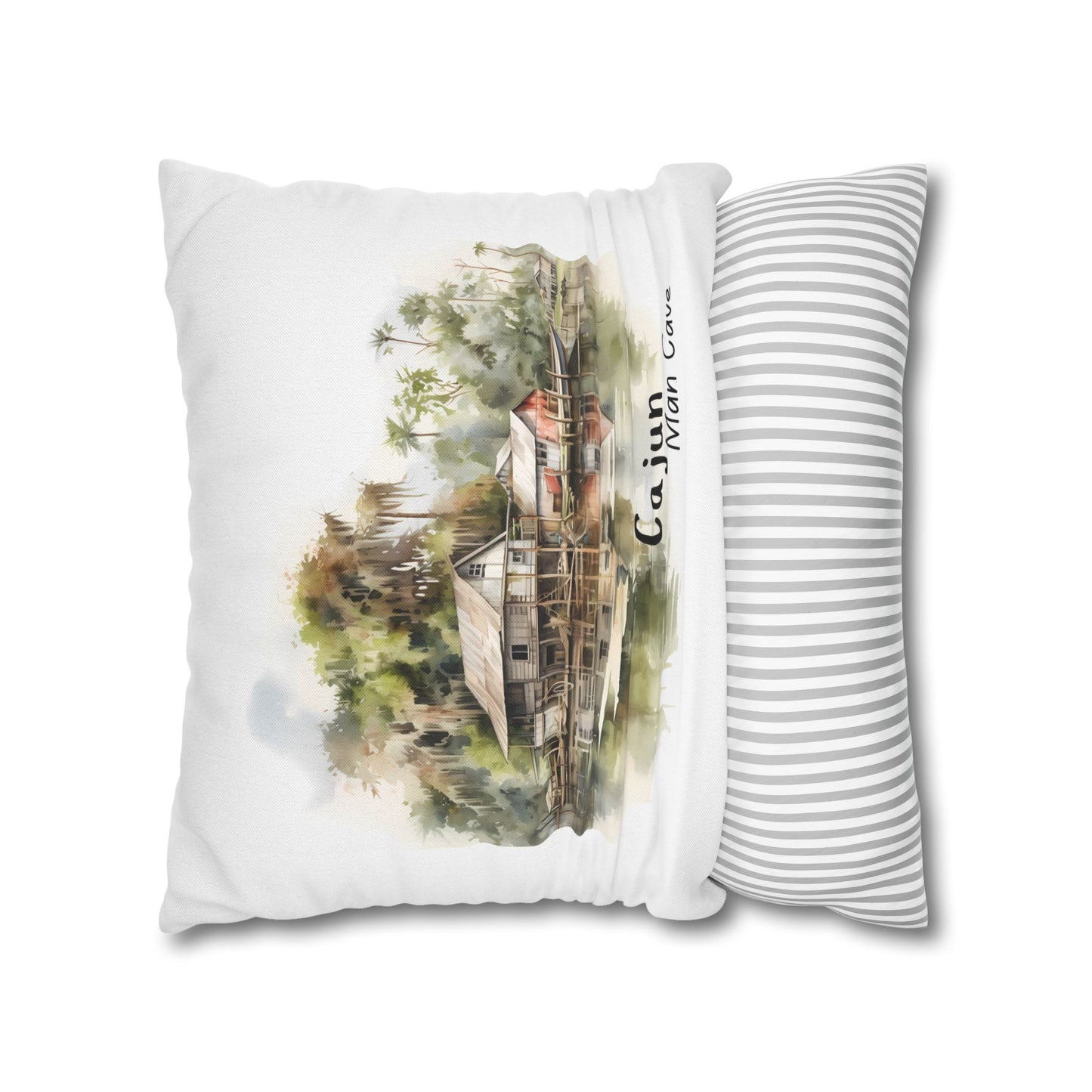 Spun Polyester Square Pillowcase