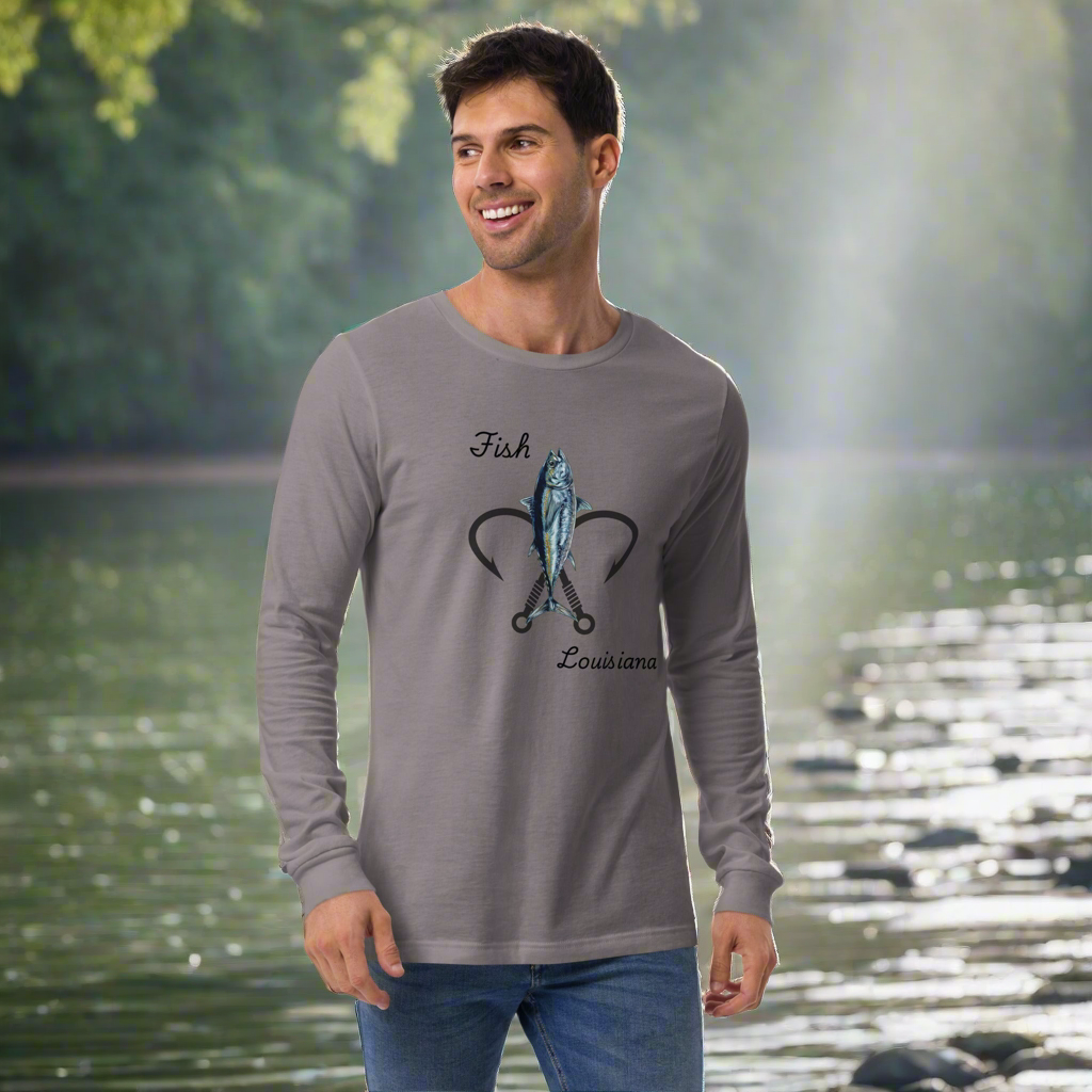 Unisex Long Sleeve Tee(Fish LA)