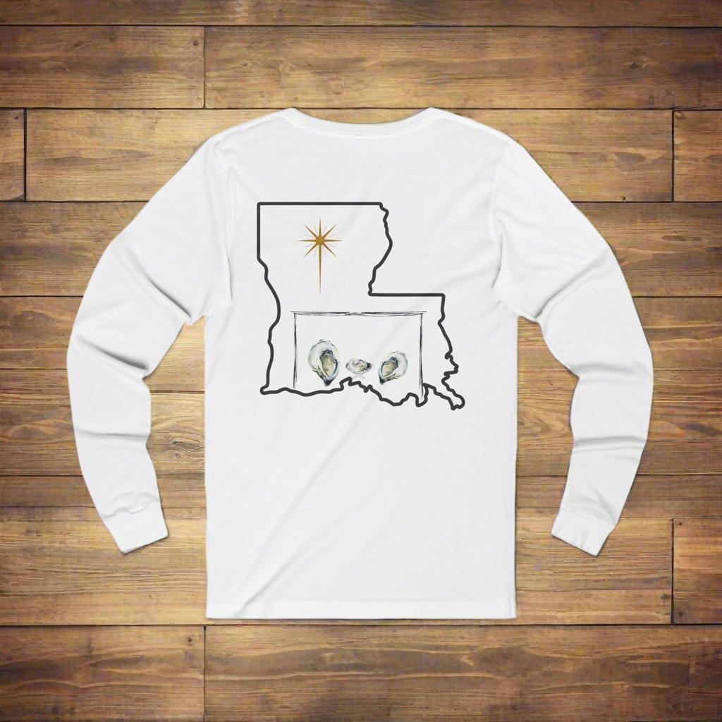 Louisiana Nativity Scene Unisex Jersey Long Sleeve Tee