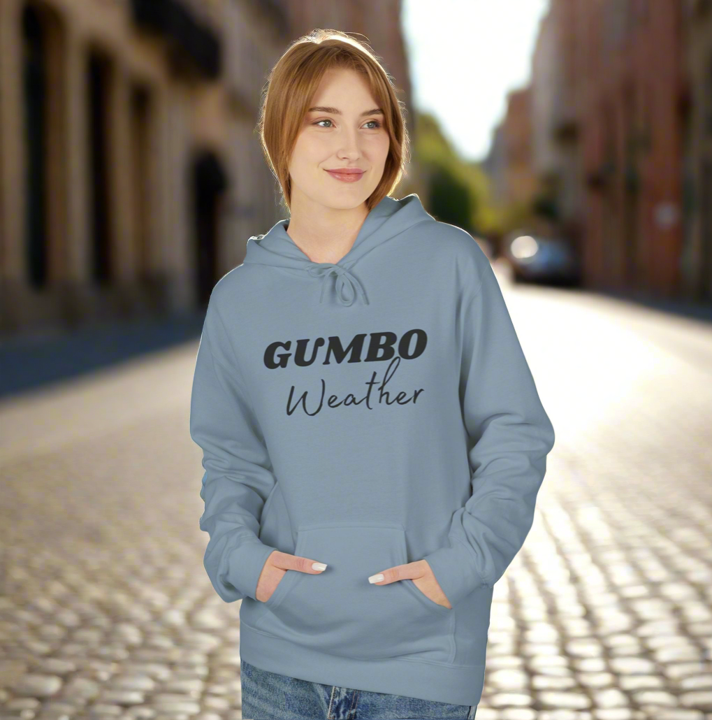 Unisex Midweight Softstyle Fleece Hoodie (Gumbo Weather)
