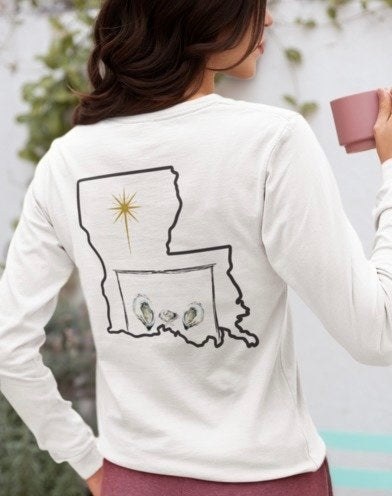 Louisiana Nativity Scene Unisex Jersey Long Sleeve Tee